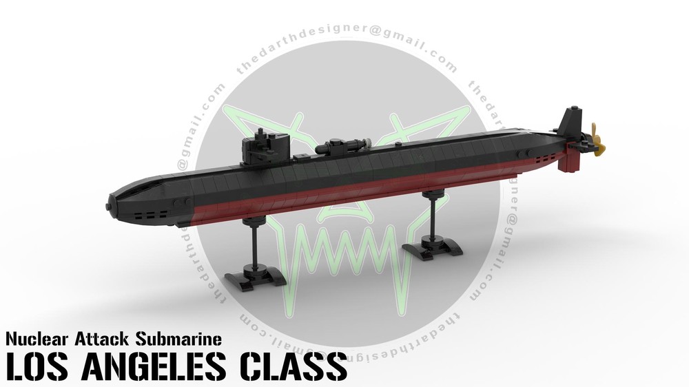 Lego Los Angeles Class | Nuclear Submarine - 1:300 Scale