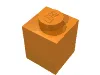Brick 1 x 1 / Orange