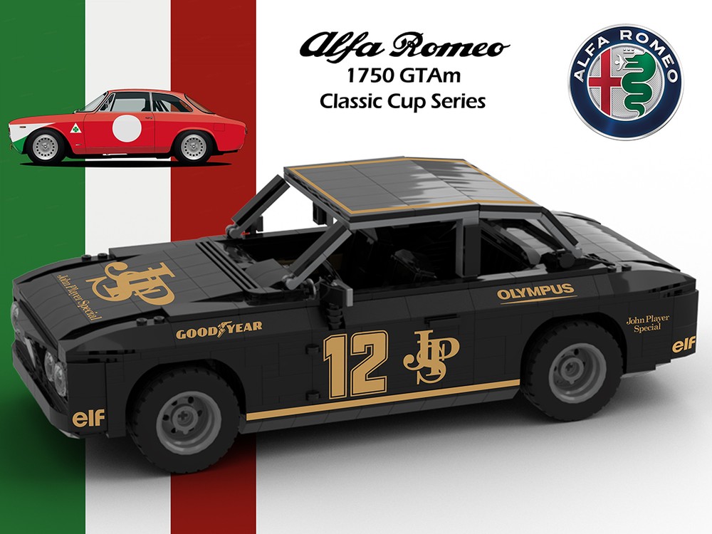 Lego Alfa 1750 GTAm - John Player Special - Alfa Revival Series