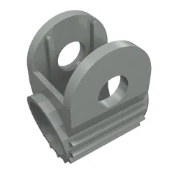 Technic Steering Gear Holder / Light Gray