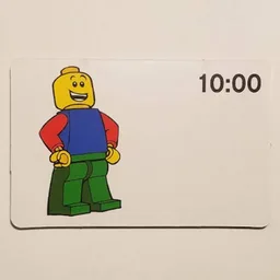 Activity Card, Time-Teaching 24-Hour Clock 10:00 / [No Color/Any Color]