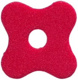 Foam Part for Set 3159 - Scala Flower with 4 Petals and Hole / Red