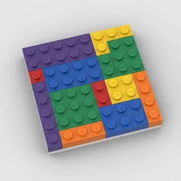 Mosaic Puzzle - 8x8 - Blocks-5-six-color