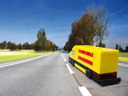 Micro DHL Delivery Van