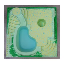 Baseplate Raised with Steps and Pool Print / Light Green