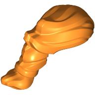 Lego Hair Mohawk with Ponytail / Orange