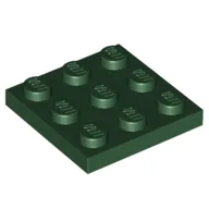 Plate 3 x 3 / Dark Green