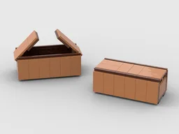 Box for 2-axle trailer for 10271 Fiat 500