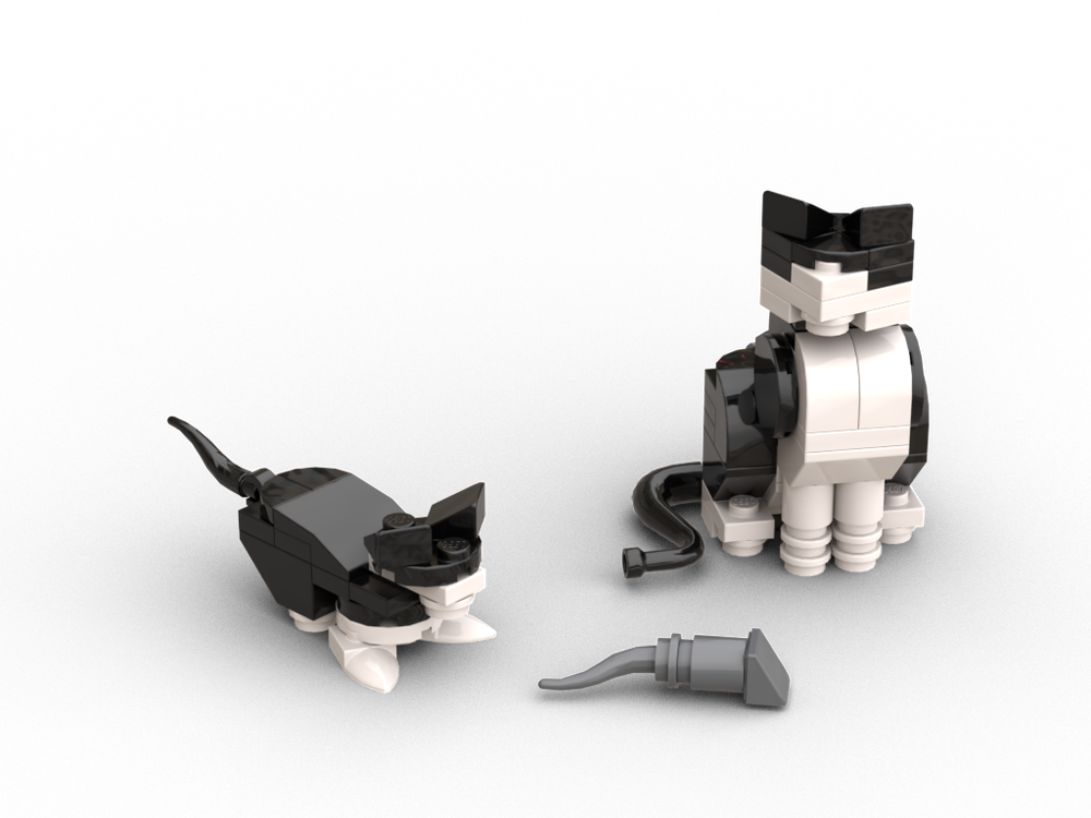 Lego Cat with kitten