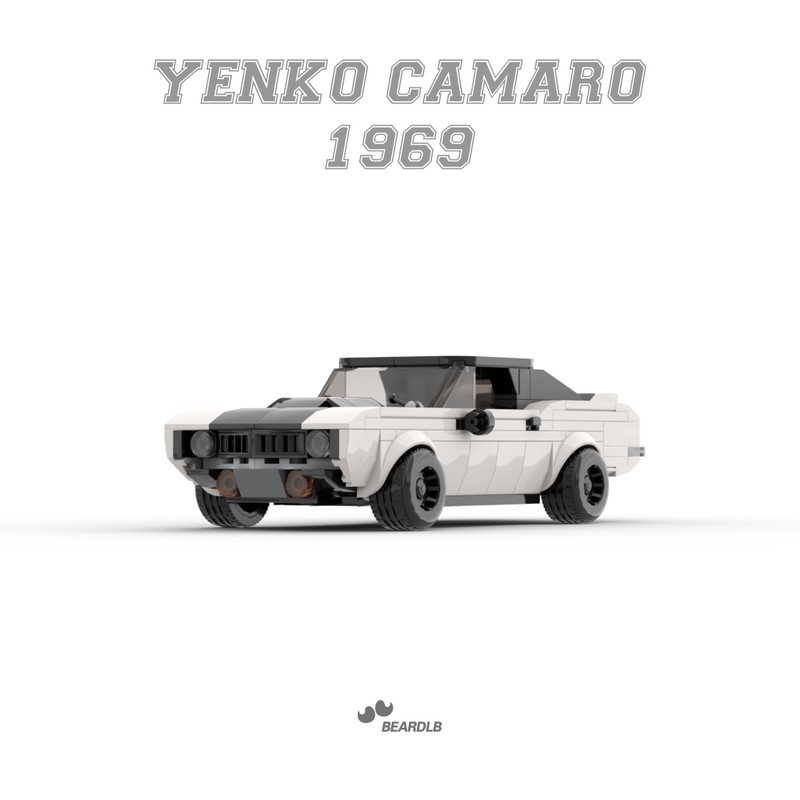 Lego Camaro 1969 white speedchampions