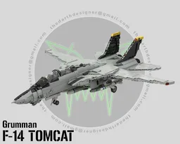 Grumman F-14 Tomcat | 1:35 Minifig Scale (v2)