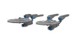 Abramsverse USS Enterprise and USS Enterprise-A Version 2 Pack
