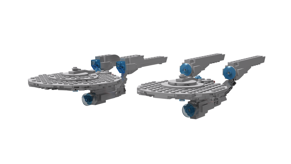 Lego Abramsverse USS Enterprise and USS Enterprise-A Version 2 Pack