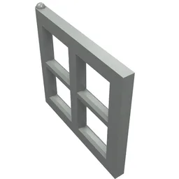 Window 2 x 4 x 3 Pane / Light Gray