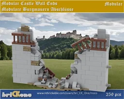 Modular Castle Wall Ends