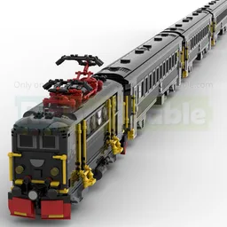 8W Swedish Train Wagon SJ AB7 Second Class