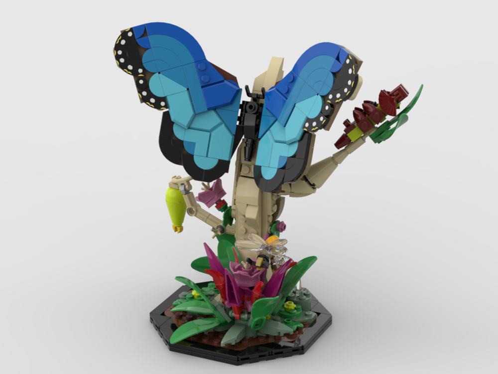 Lego Blue Morpho Life Cycle (21342-1 Modification)