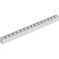 Brick 1 x 16 / White