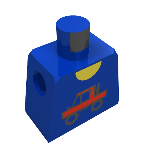 Lego Torso Town Trucker Logo Print
