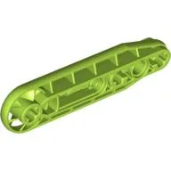 Technic Beam 1 x 7 with Fan / Lime