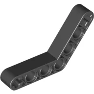 Technic Beam 1 x 7 Bent (4 - 4) Thick / Black