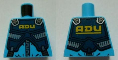 Lego Torso Alien Conquest ADU Soldier with Protection Vest Pattern