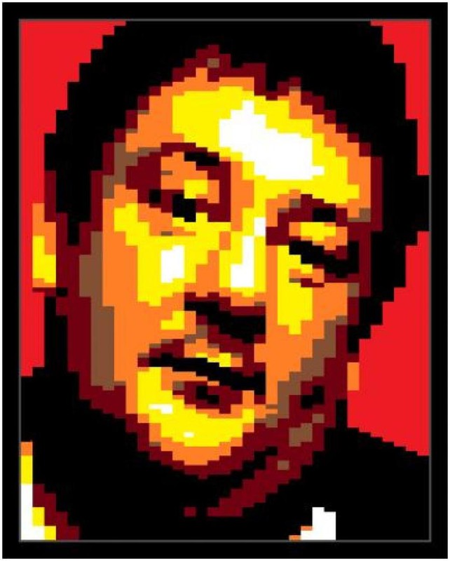 Lego JOHNNY VEGAS (UK COMEDIAN) CELEBRITY PORTRAIT