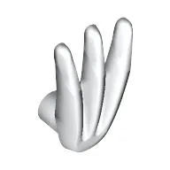 Weapon Bladed Claw Spread / White