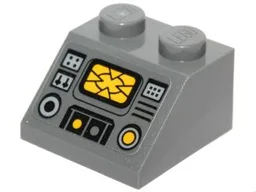 Slope 45 2 x 2 with SW Y-wing Control Panel Pattern (Sticker) - Set 75172