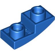 Lego Brick Curved Inverted 2 x 1 / Blue