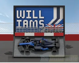 F1 Team Wall Display (Williams)
