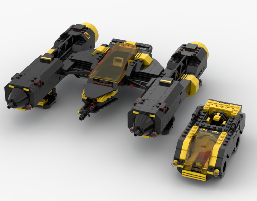 Lego Blacktron spaceship D