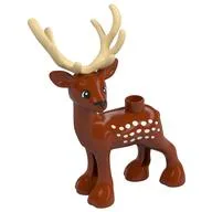 Duplo Animal Deer Male / Buck (No. 1) / Dark Orange