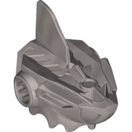Lego Large Figure Mask, Robotic Shark (Jawblade) / Flat Silver