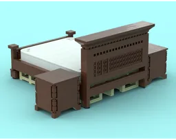American style retro double bed