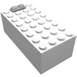 Battery Box, 9V Small [Complete Assembly] / White