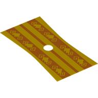 Lego Neckwear Poncho with Orange Decorations print / Yellow