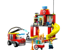 Fire Station and Fire Truck