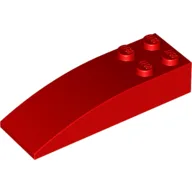 Brick Curved 6 x 2 / Red