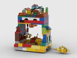 Movable Toy Crane UFO Catcher with dinosaur toy