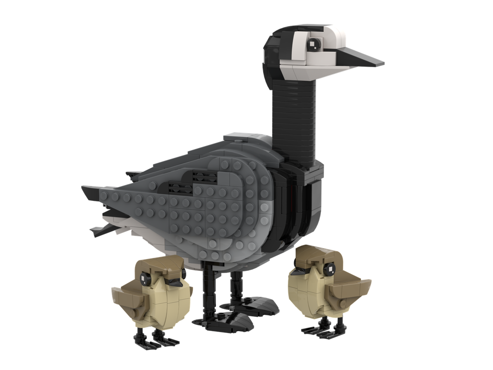 Lego Barnacle goose and goslings