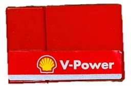 Stickered Assembly 3 x 2 with Shell 'V-Power' Pattern Model Left Side (Sticker) - Set 8142-2