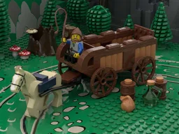 21325 Medieval Blacksmith Wagon/Cart Modification