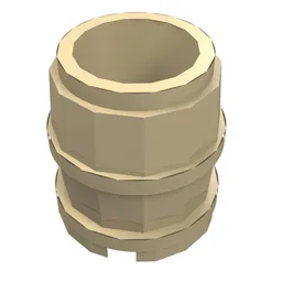 Barrel 2 x 2 x 2 / Tan
