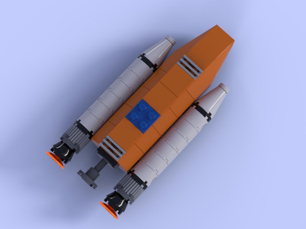 Lego Women of NASA enlarged boosters for Space Shuttle