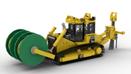 Komatsu D65PX Cable Plow