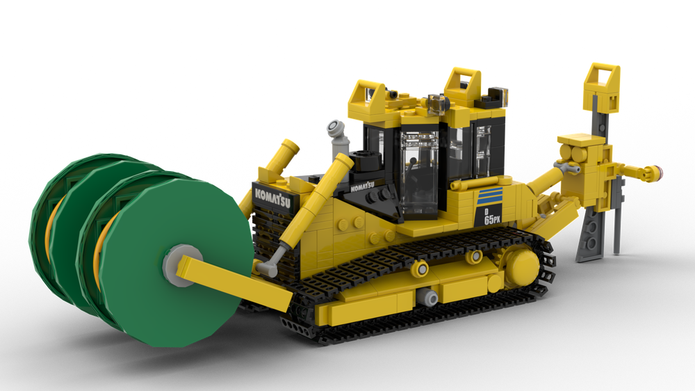 Lego Komatsu D65PX Cable Plow