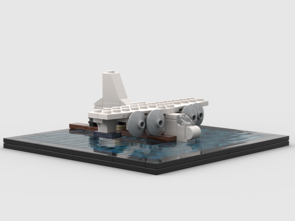 Lego Microscale Pan Am Clipper from Raiders of the Lost Ark