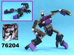 Transformer Scorpion from LEGO Marvel set 76204: Black Panther Mech armor
