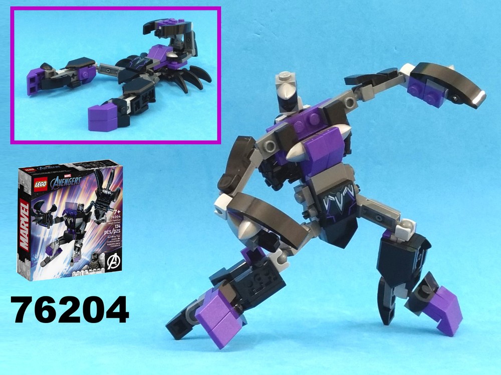 Lego Transformer Scorpion from LEGO Marvel set 76204: Black Panther Mech armor